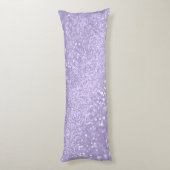 Lavender Princess Glitzer #1 (Imitate Glitzer) Seitenschläferkissen (Rückseite (Vertikal))