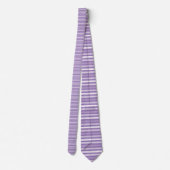 Lavender Purple Color Stripes Necktie Krawatte (Rückseite)