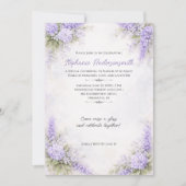Lavender Purple Floral Clusters Birthday Party | Einladung (Vorderseite)