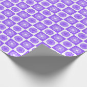 Lavender Purple Floral Pattern Geschenkpapier (Ecke)