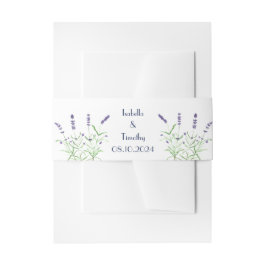 Lavender Purple Flowers Blumengestein Elegantes Ho Einladungsbanderole