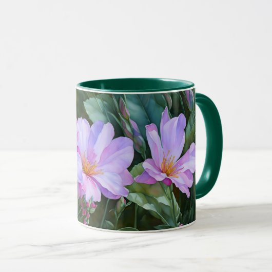 Lavender Purple Flowers Tasse Cup (VorderseiteRechts)