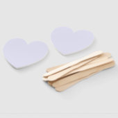 Lavender Purple Heart Fan for Elegant Event Comfor Fächer (Non-assembled)