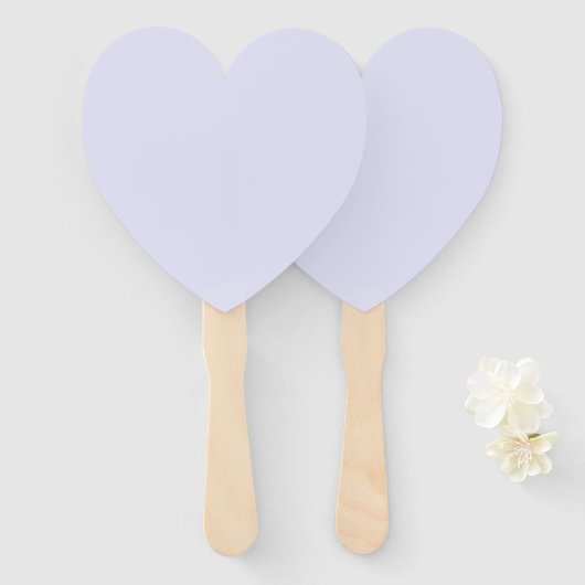 Lavender Purple Heart Fan for Elegant Event Comfor Fächer (Vorne und Hinten)