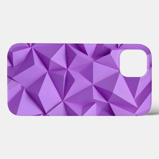 Lavender Purple iPhone Case Geometric and Chic (Rückseite (Horizontal))