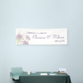 Lavender Purple Rose Wedding Banner (Messeveranstaltung)
