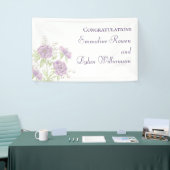 Lavender Purple Rose Wedding Banner (Messeveranstaltung)