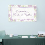 Lavender Purple Rose Wedding Banner (Messeveranstaltung)