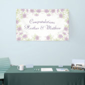 Lavender Purple Rose Wedding Banner (Messeveranstaltung)