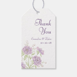 Lavender Purple Rose Wedding Geschenkanhänger
