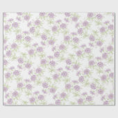 Lavender Purple Rose Wedding Geschenkpapier (Flach)
