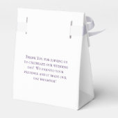 Lavender Purple Rose Wedding Geschenkschachtel (Rückseite)
