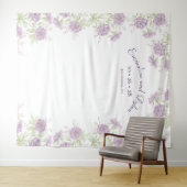Lavender Purple Rose Wedding Photo Backdrop Wandteppich (Beispiel (Horizontal))