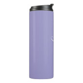 Lavender Purple Script Custom Thermal Tumbler Thermosbecher (Nach links gedreht)
