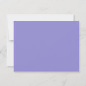 Lavender Purple Wavy Frame Note Card Einladung (Rückseite)