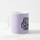 Lavender Purple Wild Unicorn Kaffeetasse (Vorderseite Links)