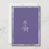 Lavender purple wildflower spring Save the Date Einladung (Rückseite)