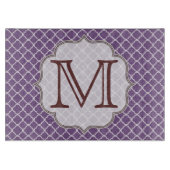 Lavender Quarterfolien Latti Glas-Schneidebrett Schneidebrett (Vorderseite)