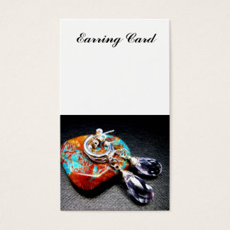Lavender Quarz Stone Earring Card