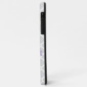 Lavender Quatrefoil Personalisiert Case-Mate iPhone Hülle (Hinten/Links)