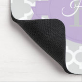 Lavender Quatrefoil Personalisiert Mouse Pad Mousepad (Ecke)