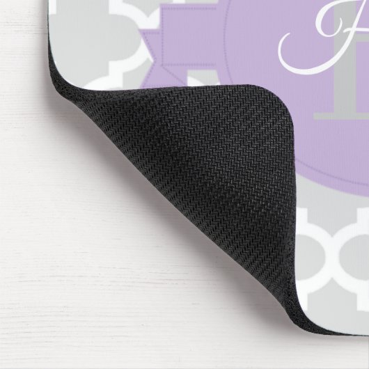 Lavender Quatrefoil Personalisiert Mouse Pad Mousepad (Ecke)
