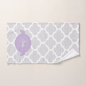 Lavender Quatrefolien Personalisiert Badehandtuch Badhandtuch Set (Handtuch)