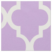 Lavender Quatrefolienfliesen Muster Stoff (Nahaufnahme)