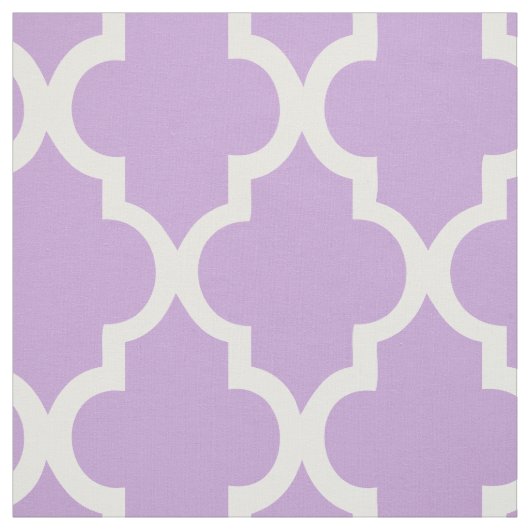 Lavender Quatrefolienfliesen Muster Stoff (Muster)