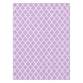 Lavender Quatrefolienfliesen Muster Tischdecke (Vorderseite)