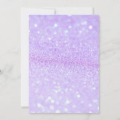 Lavender Quinceanera Einladung mit Bild (Rückseite)