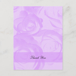 Lavender Quinceanera Vielen Dank für Ihre Einladun Dankeskarte
