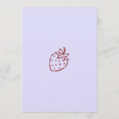 Lavender & Red Cheers to Thirty Vintage Birthday Einladung (Rückseite)