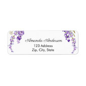 Lavender return address label (Vorne)