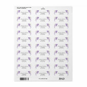 Lavender return address label (Vorne)