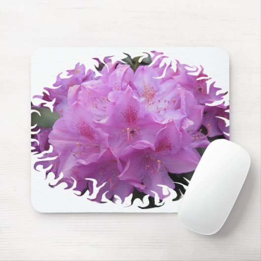 Lavender Rhododendron Mousepad (Mit Mouse)