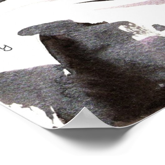 Lavender Rock Print Poster (Ecke)