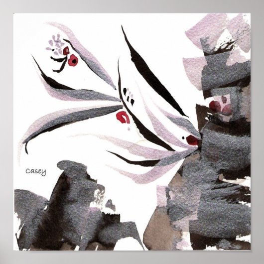 Lavender Rock Print Poster (Vorne)