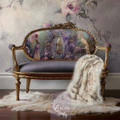 Lavender Romance White Peacock Ethereal Floral Seidenpapier