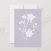 Lavender Rose Bridal Dusche Einladung (Rückseite)