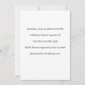 Lavender Rose Bridal Shower Invitation Einladung (Rückseite)