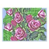 Lavender Rose Bush Fotodruck (Vorne)