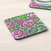 Lavender Rose Bush Getränkeuntersetzer (Linke Seite)