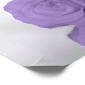 Lavender Rose Chic Unplugged Wedding Zeremonie Poster (Ecke)
