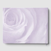 lavender Rose elegante Hochzeitsgäste Erinnerungen Gästebuch (Rückseite)