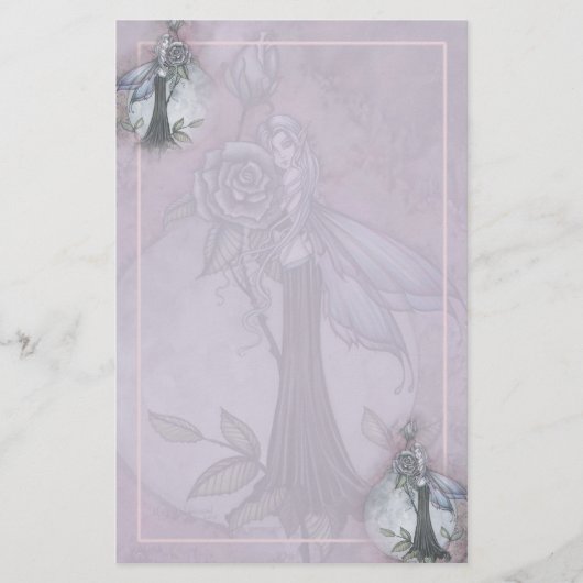 Lavender Rose Fairy Stationary von Molly Harrison Briefpapier (Vorderseite)