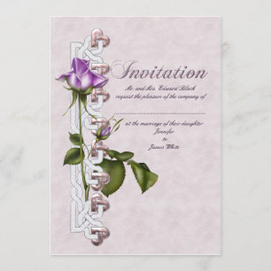 Lavender Rose Hochzeitssuite Einladung