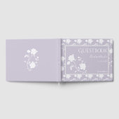 Lavender Rose Wedding Guest Book Gästebuch (Voll)