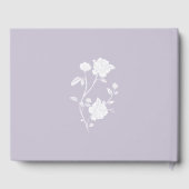 Lavender Rose Wedding Guest Book Gästebuch (Rückseite)