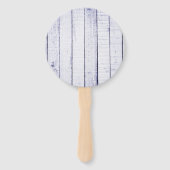 Lavender Rustic Monogram Gastgeschenk Hochzeit Han Fächer (Rückseite)